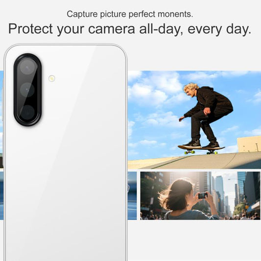 Techsuit Rückkamera-Schutzfolie für Samsung Galaxy A17 4G / A17 5G, gehärtetes Glas, schwarz