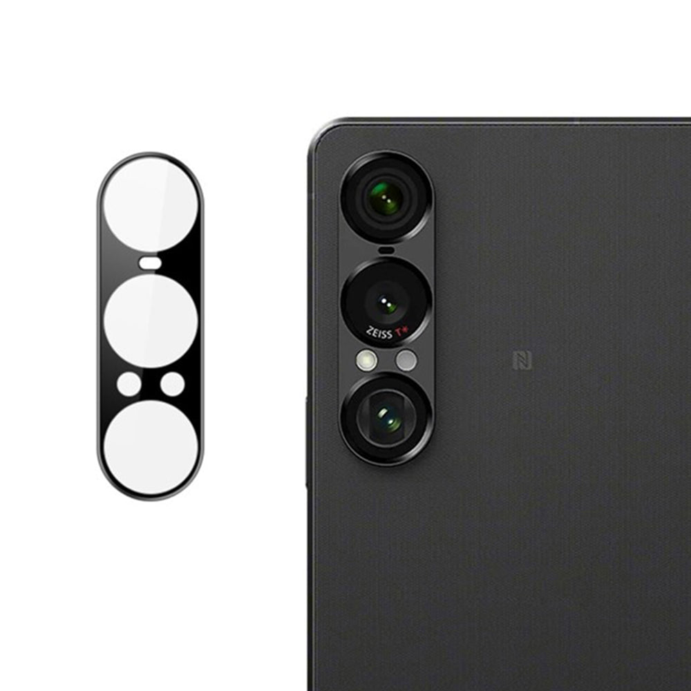 Techsuit Rear Camera Protective Film for Sony Xperia 1 VII, Tempered Glass, Black