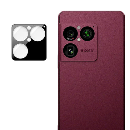 Protection pour caméra arrière Techsuit pour Sony Xperia 1 VIII, verre trempé, noire