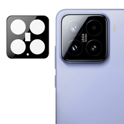 Techsuit Rückkamera-Schutzfolie für Xiaomi 15, gehärtetes Glas, schwarz