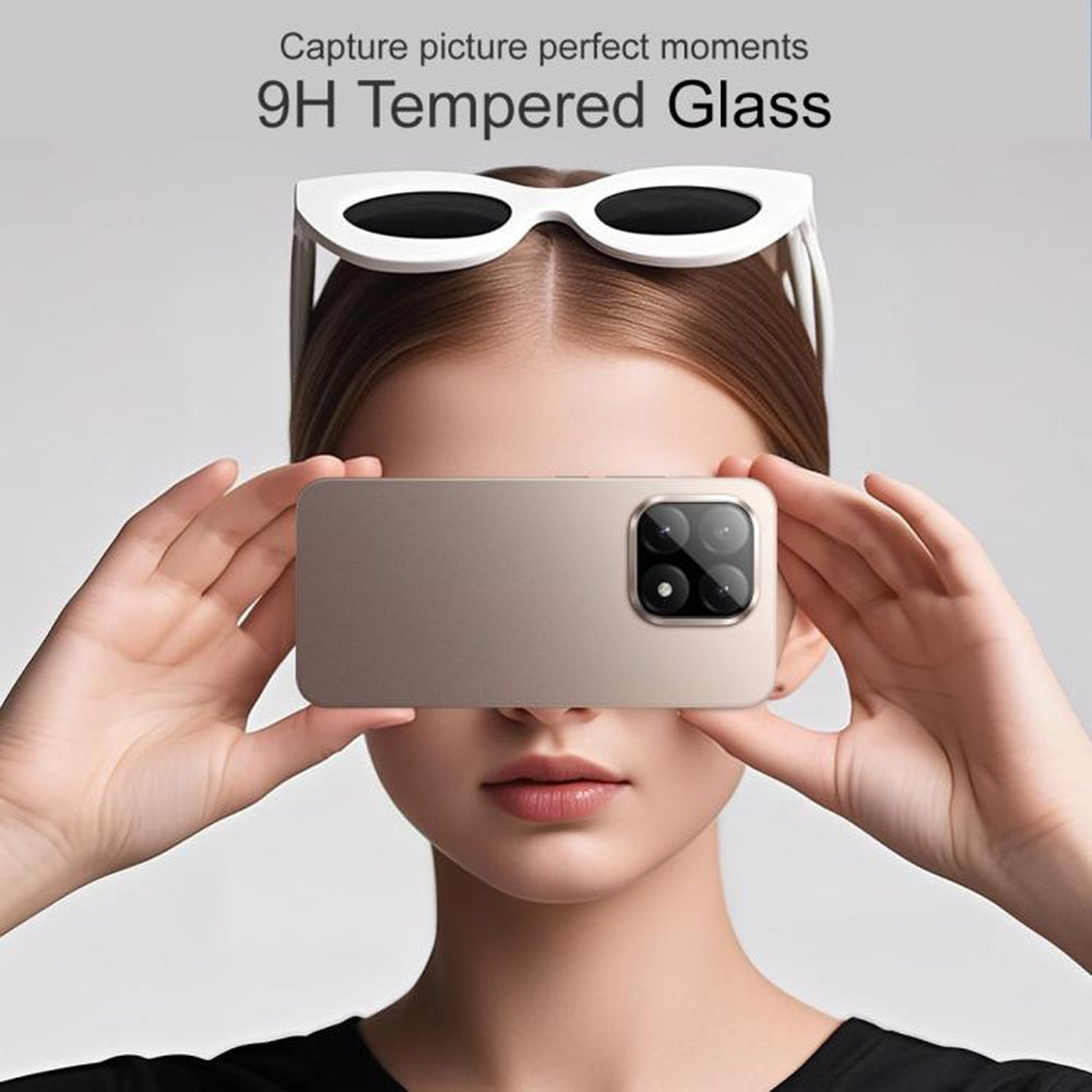 Film de protection pour caméra arrière Techsuit pour Xiaomi 15T Pro, verre trempé, noir