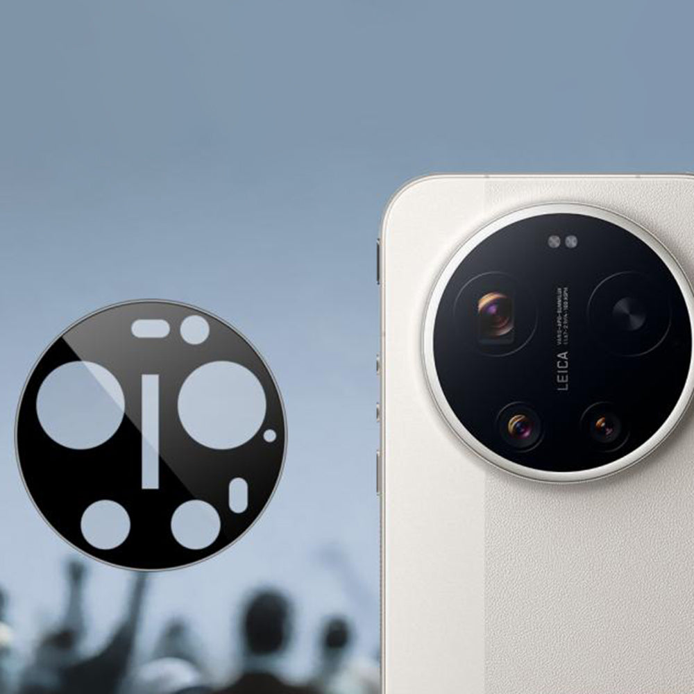 Film de protection pour caméra arrière Techsuit pour Xiaomi 17 Ultra, Verre Trempé, Noir