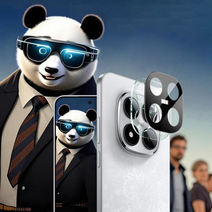 Techsuit Rear Camera Protection Film for Xiaomi Redmi Note 15 Pro 5G, Tempered Glass, Black