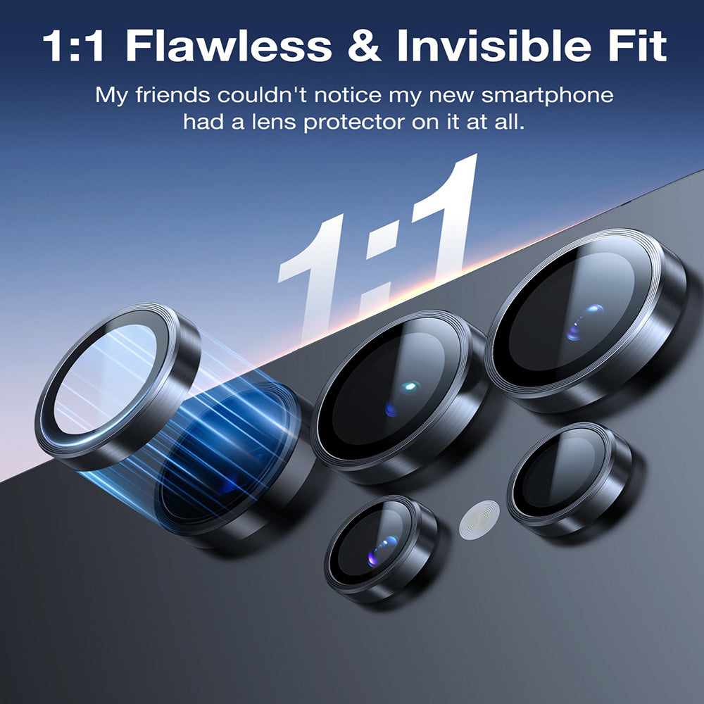 Pellicola Protettiva Posteriore Torras Lensguard per Samsung Galaxy S26 Ultra, Vetro Temperato, Nero