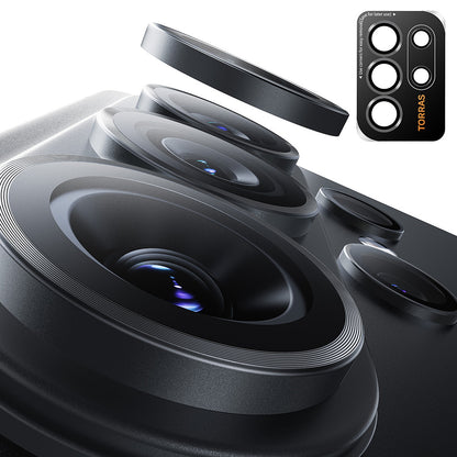 Pellicola Protettiva Posteriore Torras Lensguard per Samsung Galaxy S26 Ultra, Vetro Temperato, Nero