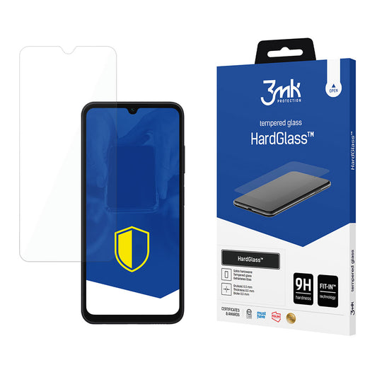 Pellicola protettiva per schermo 3MK HardGlass per Samsung Galaxy A05s A057, Vetro Temperato, Full Glue