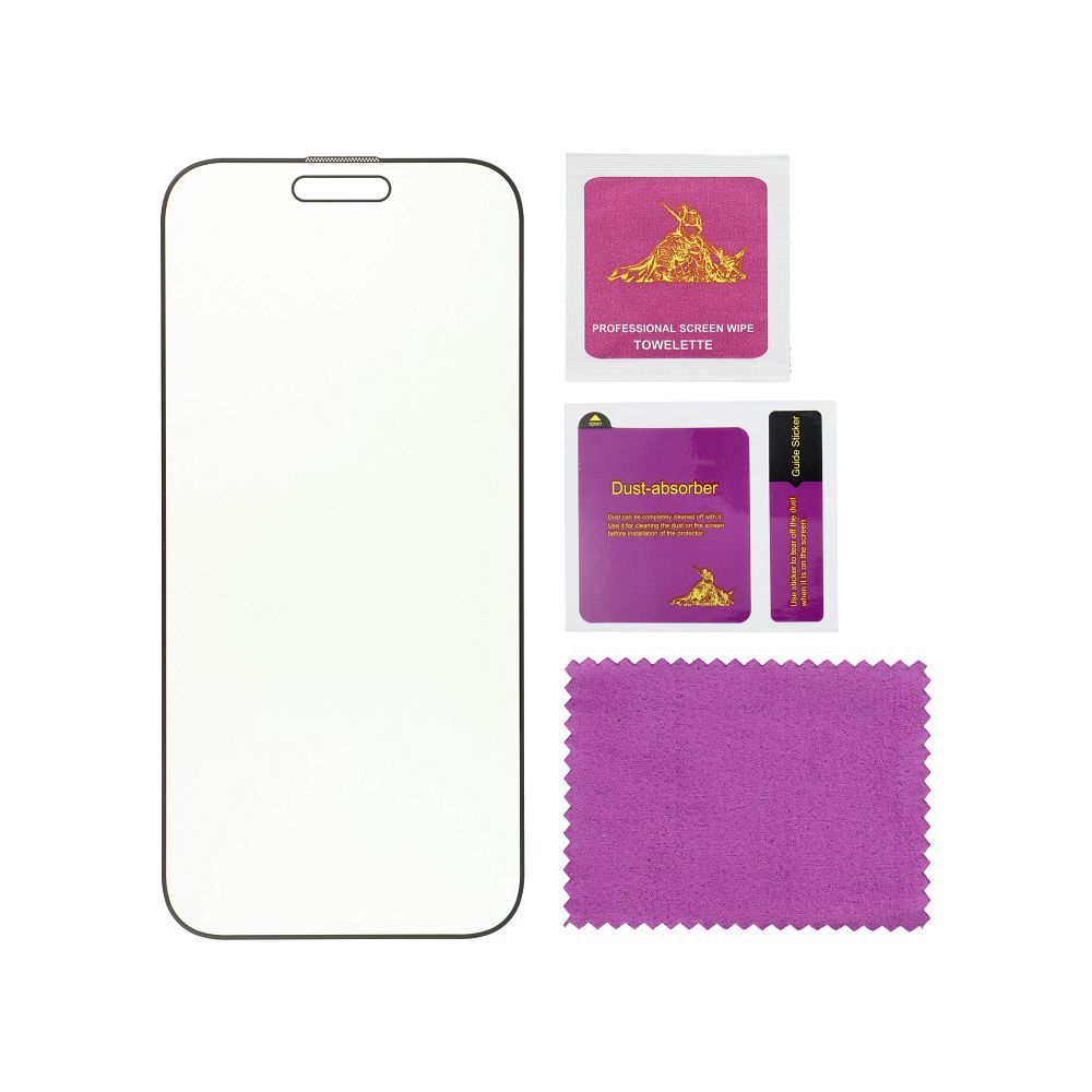 Film de protection d'écran Privacy Blue Light OG Shuijia pour Apple iPhone 16 Pro Max, Verre Trempé, Collage Complet
