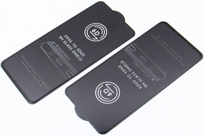 Pellicola protettiva schermo OEM per Apple iPhone 17e / 16e / 14 / 13 Pro, Vetro temperato, Colla completa, Set da 10 pezzi, 6D, Nero