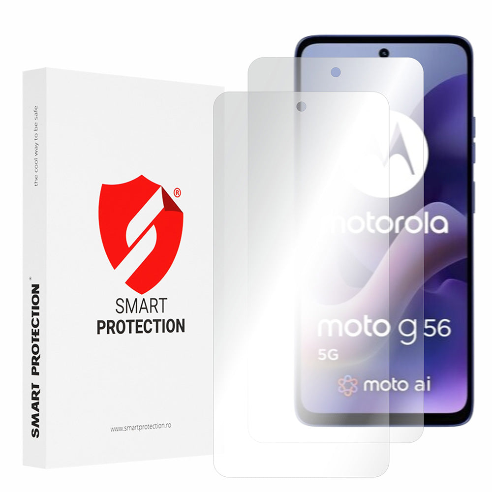 Pellicola protettiva per schermo Smart Protection Premium Classic per Motorola Moto G56, plastica, set da 2 pezzi