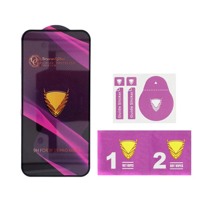Film de protection d'écran OEM OG Premium pour Apple iPhone 17 Pro Max, Verre Trempé, Full Glue, Noir