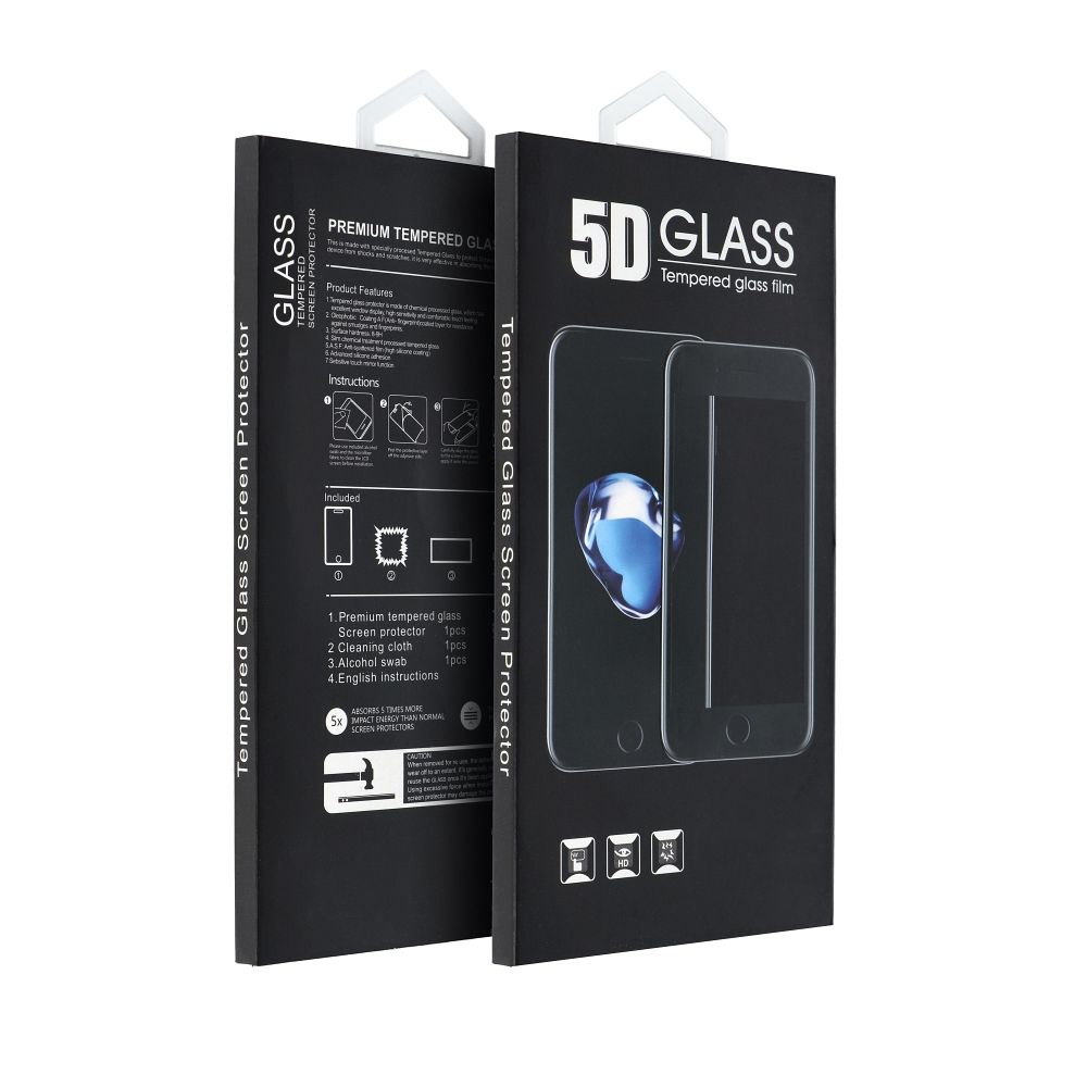 Schutzfolie OEM für Apple iPhone 17 Pro, gehärtetes Glas, Full Glue, 5D, Schwarz