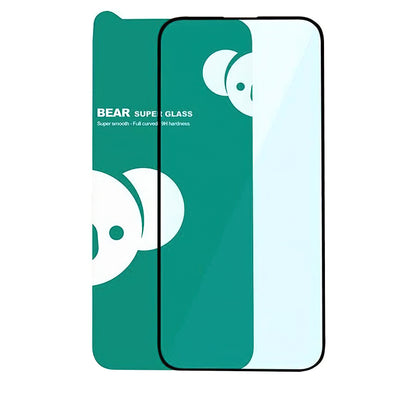 Pellicola protettiva per schermo Bear Super Hard per Apple iPhone 17 Pro, Vetro temperato, Full Glue, 3D, Nero