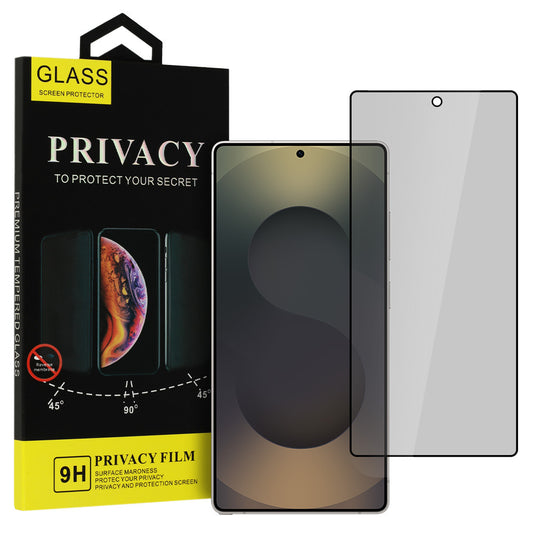 Pellicola protettiva per schermo Privacy OEM Shield Screen per Samsung Galaxy S25 Ultra S938, Vetro temperato, Full Glue