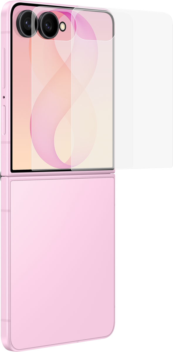 Pellicola protettiva per schermo esterno Samsung anti-riflesso per Galaxy Z Flip8 F776, plastica, set da 2 pezzi EF-UF776CTEGWW