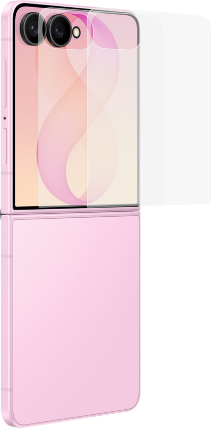 Pellicola protettiva per schermo esterno Samsung anti-riflesso per Galaxy Z Flip8 F776, plastica, set da 2 pezzi EF-UF776CTEGWW