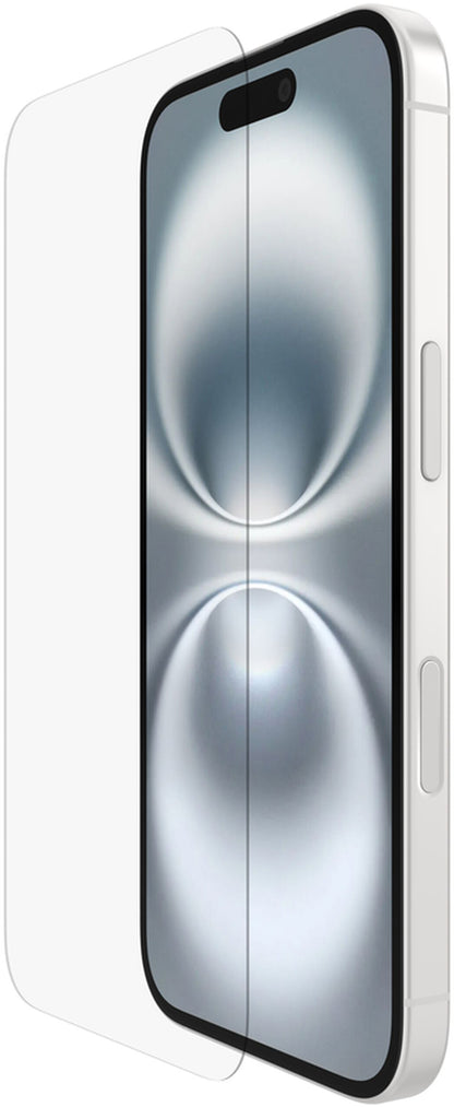 Film de protection d'écran Belkin ScreenForce TemperedGlass pour Apple iPhone 16 / 15 / 14 Pro, Verre trempé, Collage complet OVA135zz