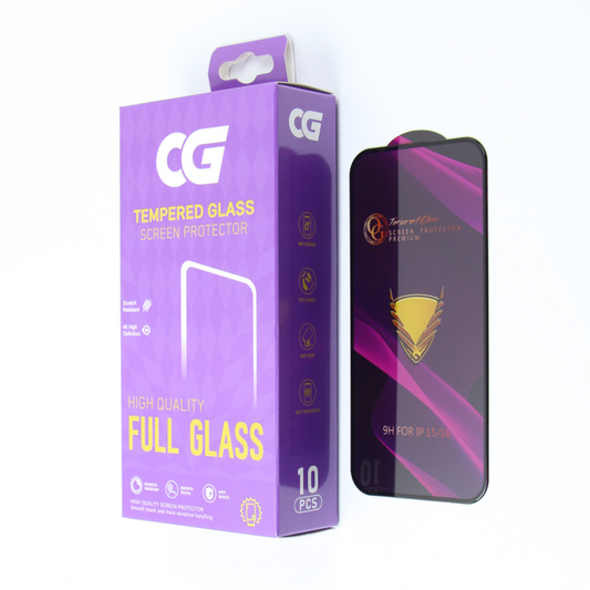Film de protection d'écran OG Premium pour Apple iPhone 12 Pro Max, Verre trempé, Full Glue, Lot de 10 pièces, Noir