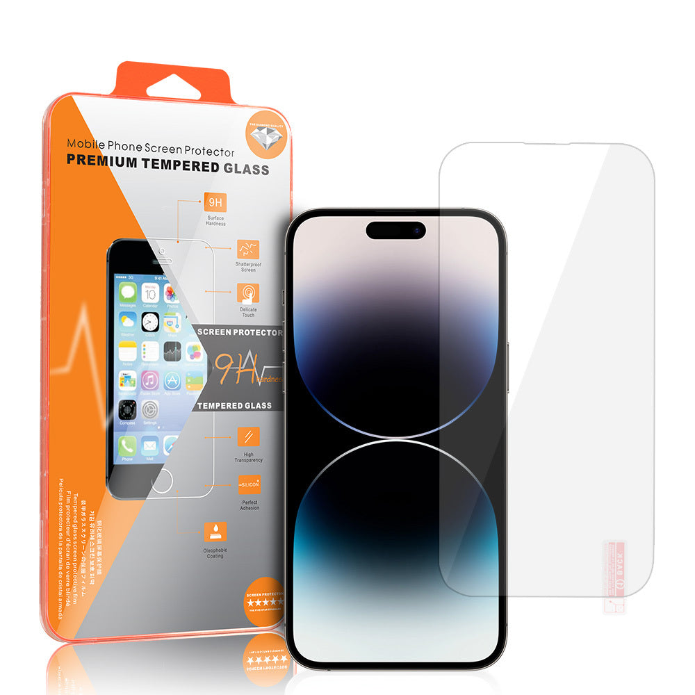 Film de protection d'écran OEM Orange pour Apple iPhone 18 Pro Max / 17 Pro Max / 16 Pro Max, Verre trempé, Collage complet