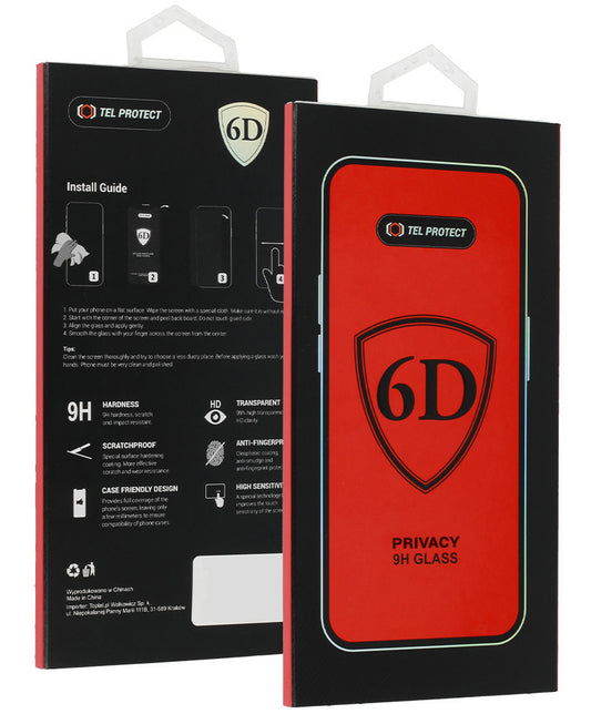 Pellicola protettiva per schermo Privacy OEM per Apple iPhone 18 Pro Max, Vetro temperato, Full Glue, 6D