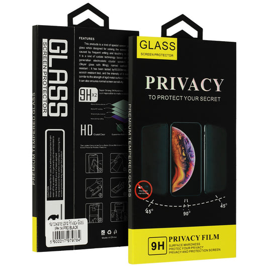 Pellicola Protettiva Schermo Privacy OEM per Apple iPhone 18 Pro Max, Vetro Temperato, Full Glue