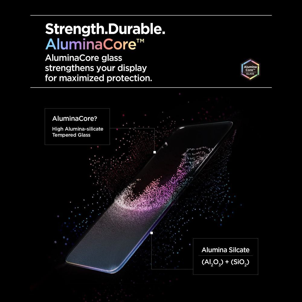Pellicola Protettiva Schermo Spigen GlastR Align Master Slim per Apple iPhone 17 Pro Max, Vetro Temperato, Full Glue, Set 3 pezzi