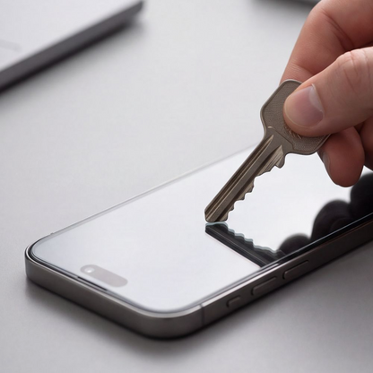 Pellicola protettiva per schermo Privacy Tech-Protect OneTouch per Apple iPhone 18 Pro, Vetro temperato, Full Glue, Set 2 pezzi