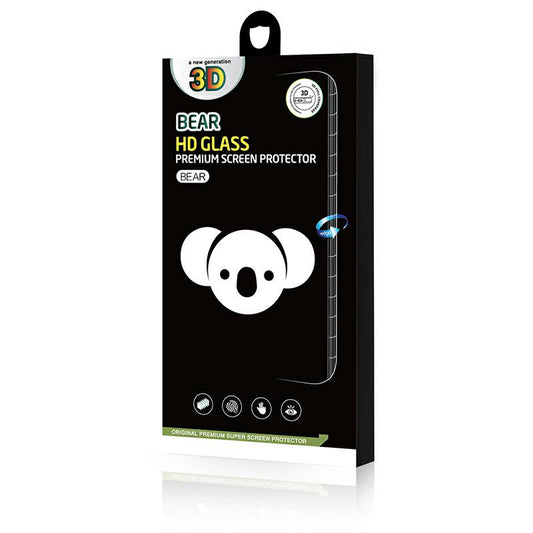 Bear HD Displayschutzfolie für Samsung Galaxy S25 S931, gehärtetes Glas, Full Glue, Schwarz