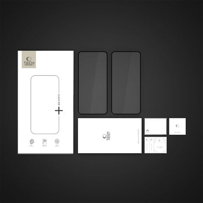Pellicola protettiva schermo Tech-Protect FIT+ per Xiaomi Poco X7 Pro, Vetro Temperato, Full Glue, Set 2 pezzi, 2.5D