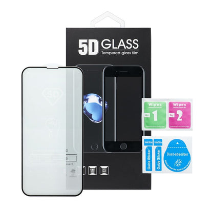 Schutzfolie OEM für Apple iPhone 17 Pro, gehärtetes Glas, Full Glue, 5D, Schwarz