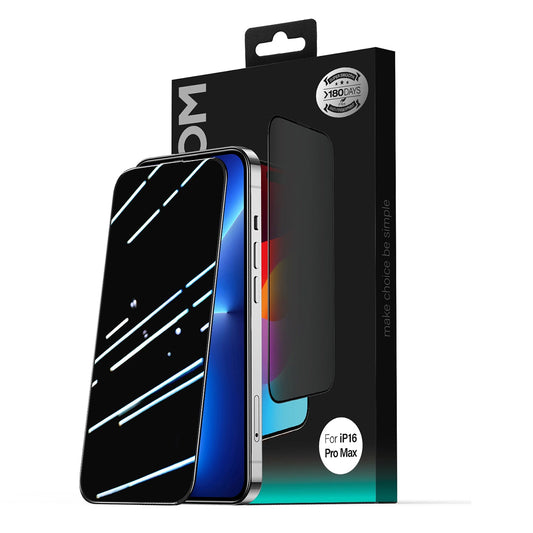 Pellicola Protettiva Schermo Privacy Joyroom JR-MLG0283 per Apple iPhone 16 Pro Max, Vetro Temperato, Full Glue, 2.5D