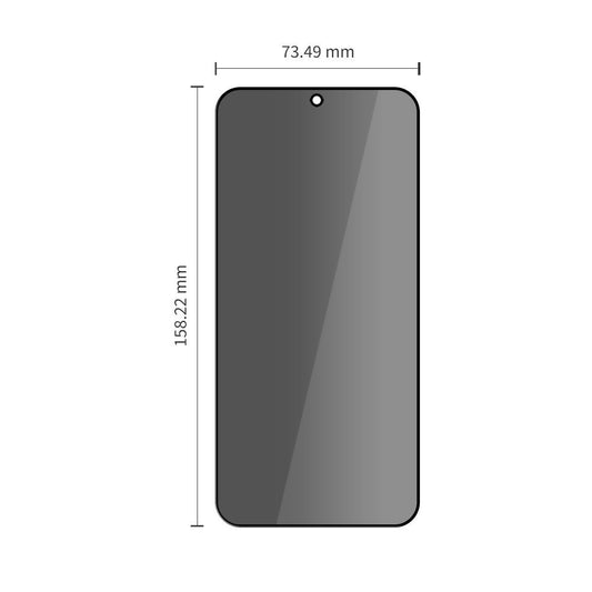 Privacy Tech-Protect Spy+ Screen Protector for Samsung Galaxy A57 5G / A37 5G / S25 FE, Tempered Glass, Full Glue, Set of 2 pieces