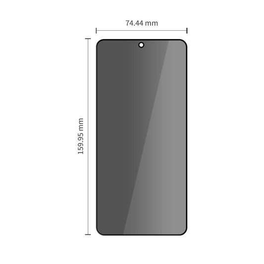 Schutzfolie Privacy Tech-Protect Spy+ für Samsung Galaxy S26 Ultra S948, gehärtetes Glas, Vollkleber, Set mit 2 Stück