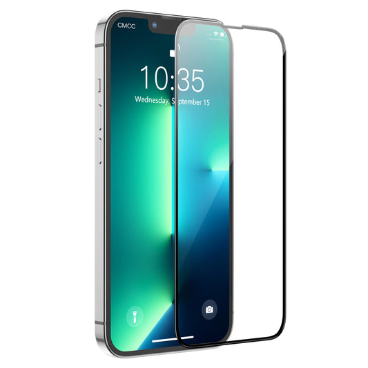 Schutzfolie HOCO G16 für Apple iPhone 14 Plus / 13 Pro Max, Gehärtetes Glas, Vollverklebung, 5D, Schwarz