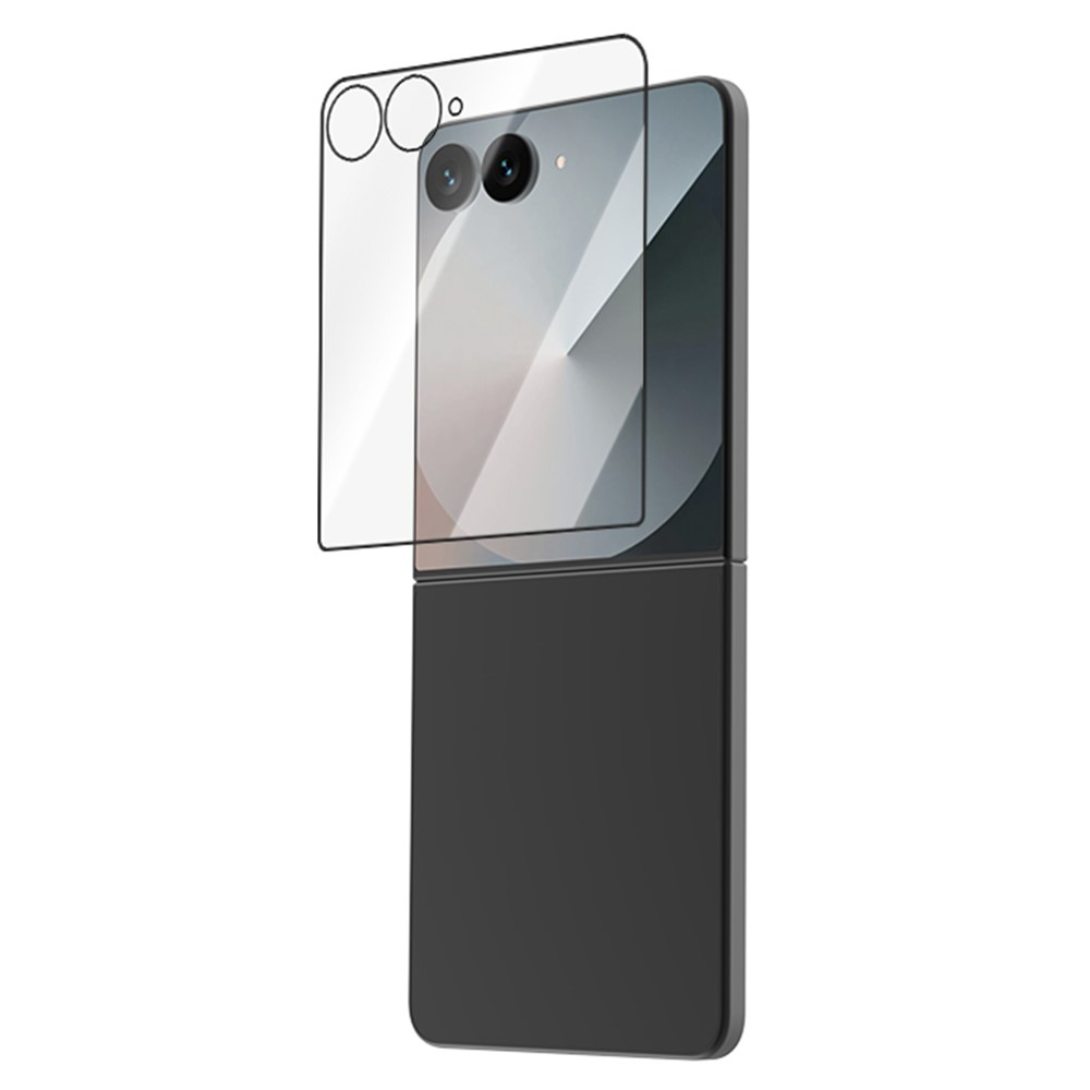 Pellicola protettiva per schermo esterno Lereach per Samsung Galaxy Z Flip8 F776 / Galaxy Z Flip7 F766, vetro temperato, Full Glue, set da 2 pezzi, nero