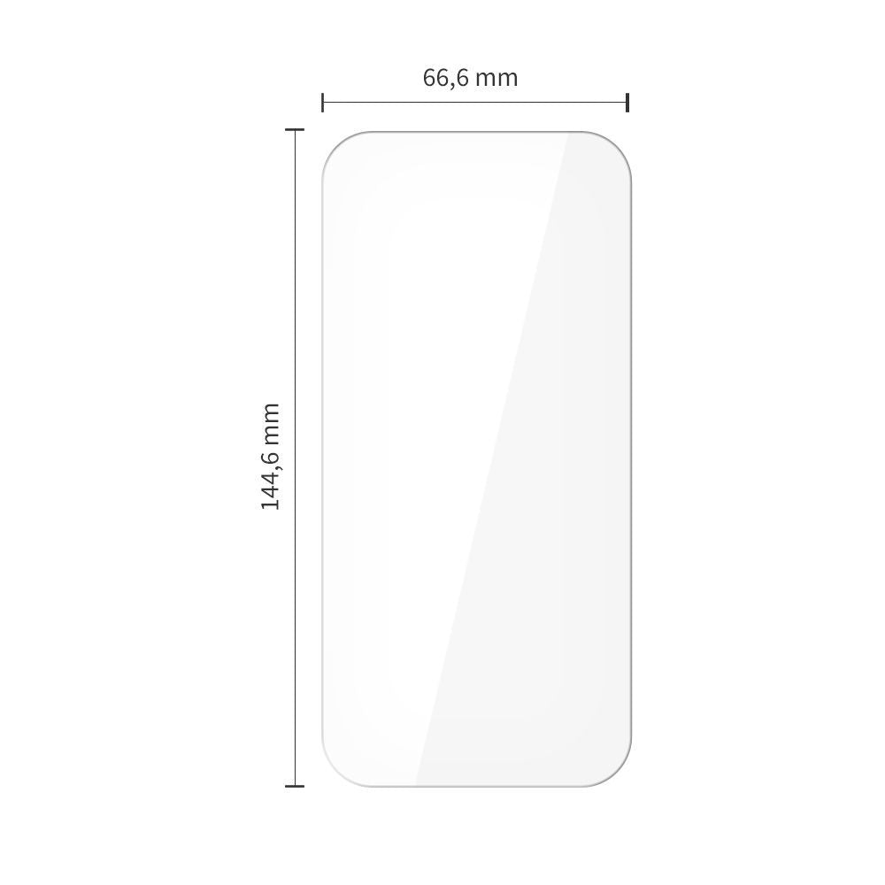 Schutzfolie Tech-Protect für Apple iPhone 17 Pro / 17 / 16 Pro, Gehärtetes Glas, Vollverklebung, Set 10 Stück