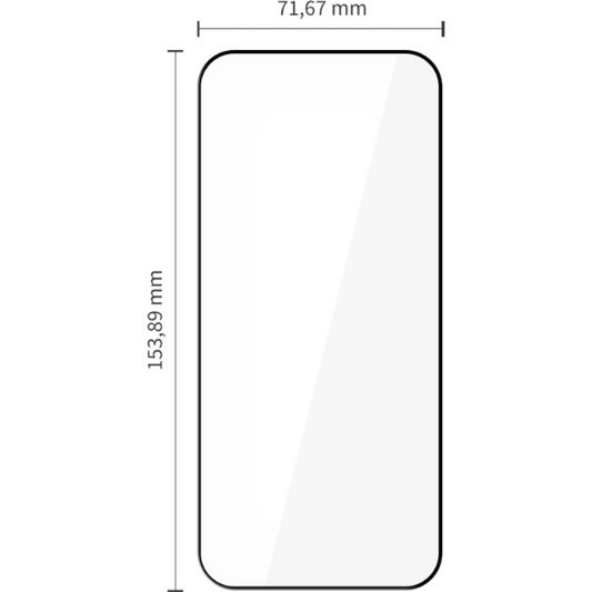 Schutzfolie Tech-Protect FIT+ für Xiaomi Poco F8 Pro, Gehärtetes Glas, Vollverklebung, Set mit 2 Stück, 2.5D, Schwarz