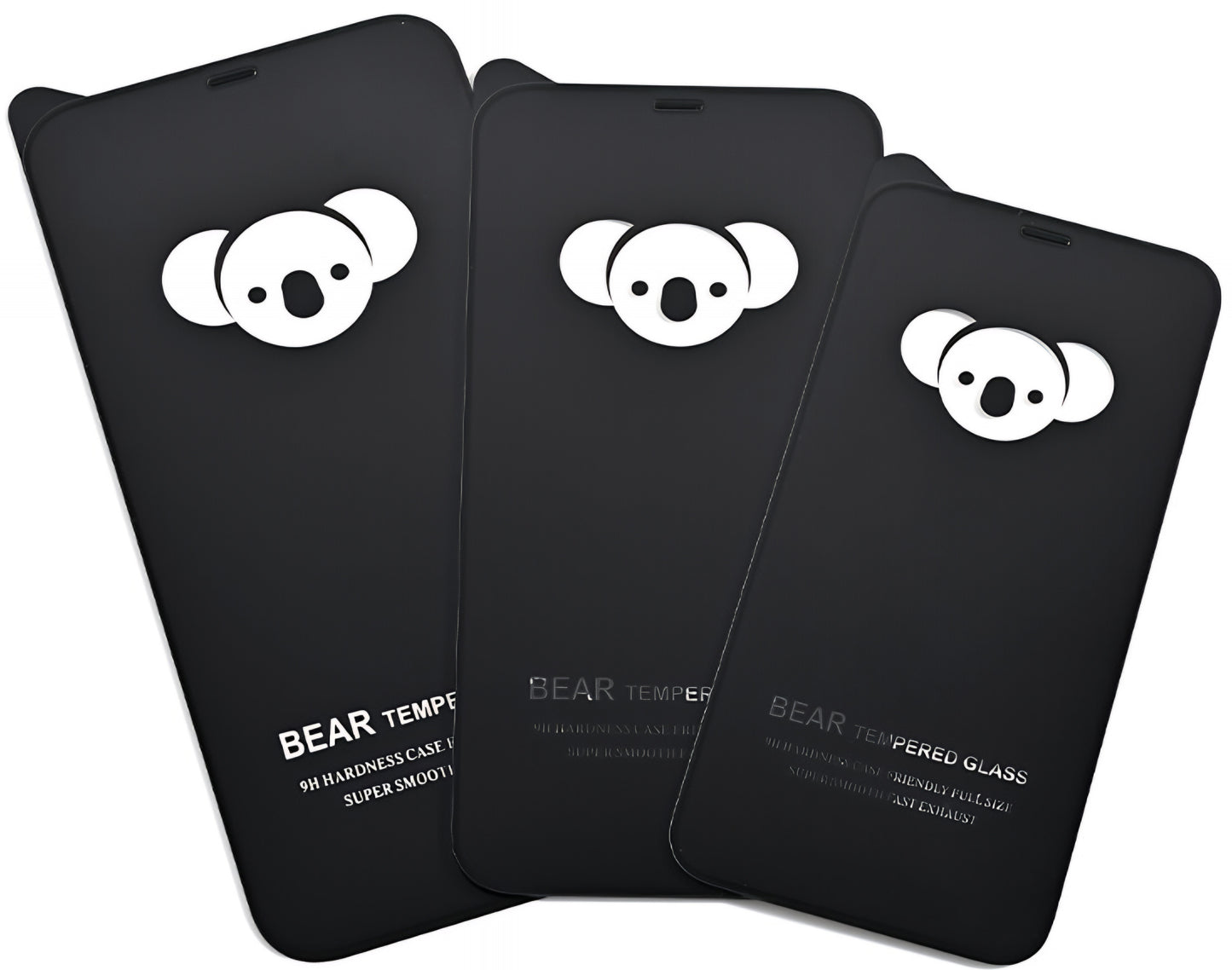 Pellicola protettiva per schermo Bear HD per Apple iPhone 17, Vetro temperato, Full Glue, Nero