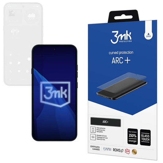 Film de protection d'écran 3MK ARC+ pour Nothing Phone (4a) Pro, Plastique