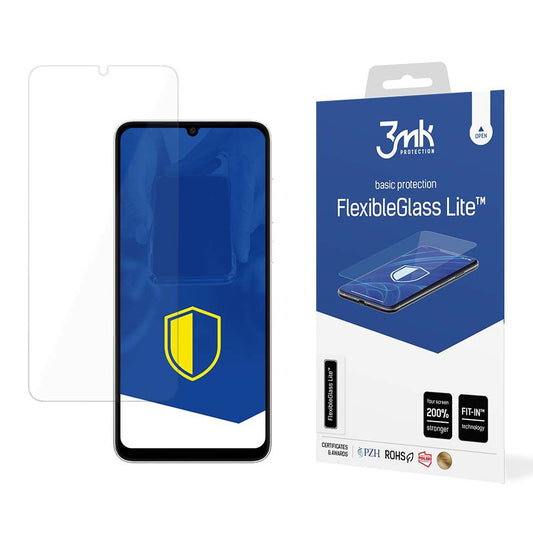 3MK FlexibleGlass Lite Displayschutzfolie für Samsung Galaxy A05s A057, Flexibles Glas, Vollkleber