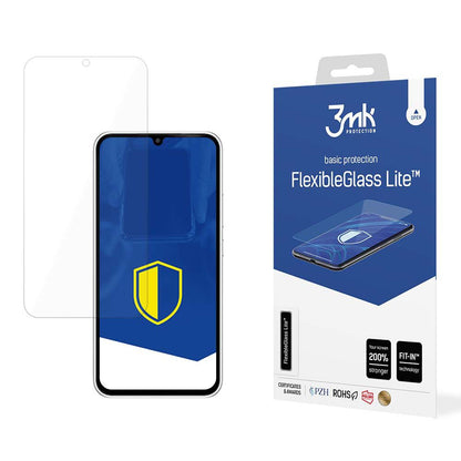 Film de protection écran 3MK FlexibleGlass Lite pour Samsung Galaxy A55 5G A556 / A35 5G A356, Verre Flexible, Collage Complet