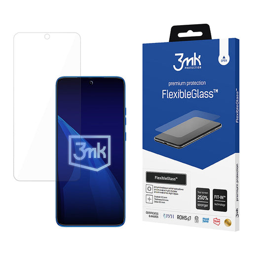 Pellicola protettiva per schermo 3MK FlexibleGlass per Motorola Edge 60 Neo / Edge 50 Neo, Vetro Flessibile, Full Glue