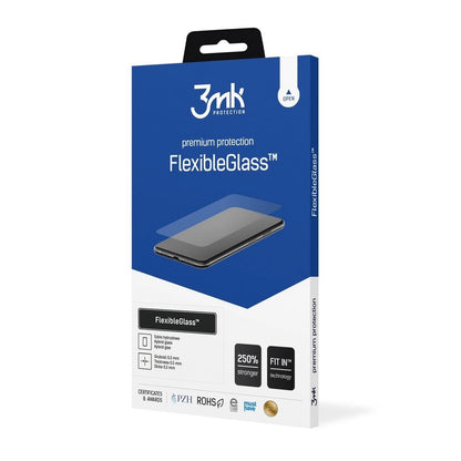 Film de protection d'écran 3MK FlexibleGlass pour Motorola Edge 70 Max, Verre Flexible, Collage Complet