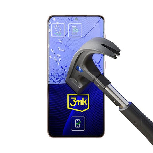 Film de protection d'écran 3MK FlexibleGlass pour Samsung Galaxy S21 FE 5G G990, Verre Flexible, Collage Complet