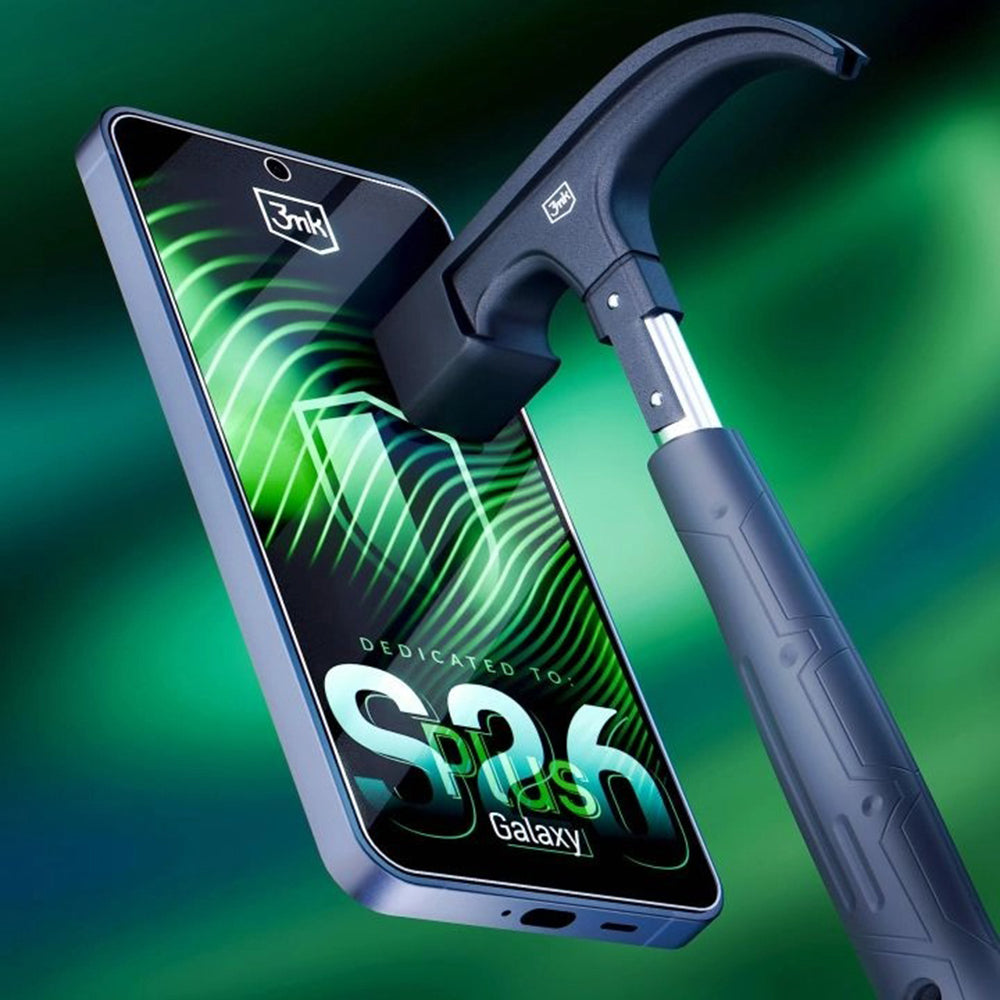 3MK FlexibleGlass Screen Protector for Samsung Galaxy S26 Plus, Flexible Glass, Full Glue, Transparent