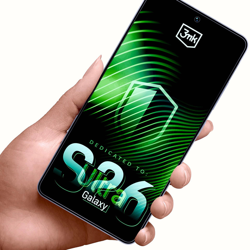 Pellicola Protettiva Schermo 3MK FlexibleGlass per Samsung Galaxy S26 Ultra S948, Vetro Flessibile, Full Glue