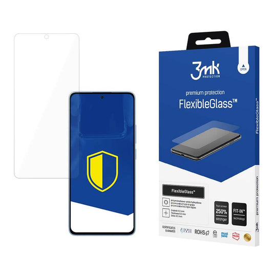 3MK FlexibleGlass Displayschutzfolie für Xiaomi Redmi Note 13 4G, Flexibles Glas, Vollkleber