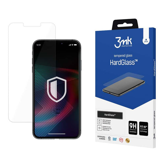 Pellicola Protettiva Schermo 3MK HardGlass per Apple iPhone 17 Pro Max / 16 Pro Max, Vetro Temperato, Full Glue