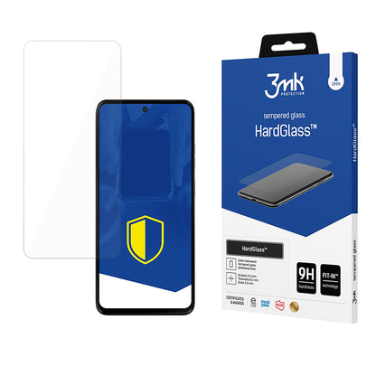 Pellicola protettiva per schermo 3MK HardGlass per Motorola Moto G15 / G15 Power / E15 / G05, Vetro temperato, Full Glue