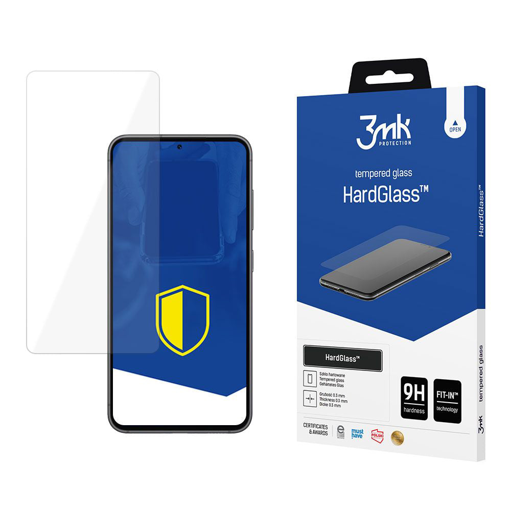 3MK HardGlass Screen Protector for Samsung Galaxy S25 S931 / S24 S921, Tempered Glass, Full Glue