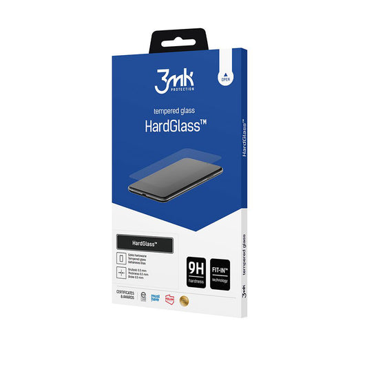 3MK HardGlass Displayschutzfolie für Samsung Galaxy S25 S931 / S24 S921, Sicherheitsglas, Vollkleber